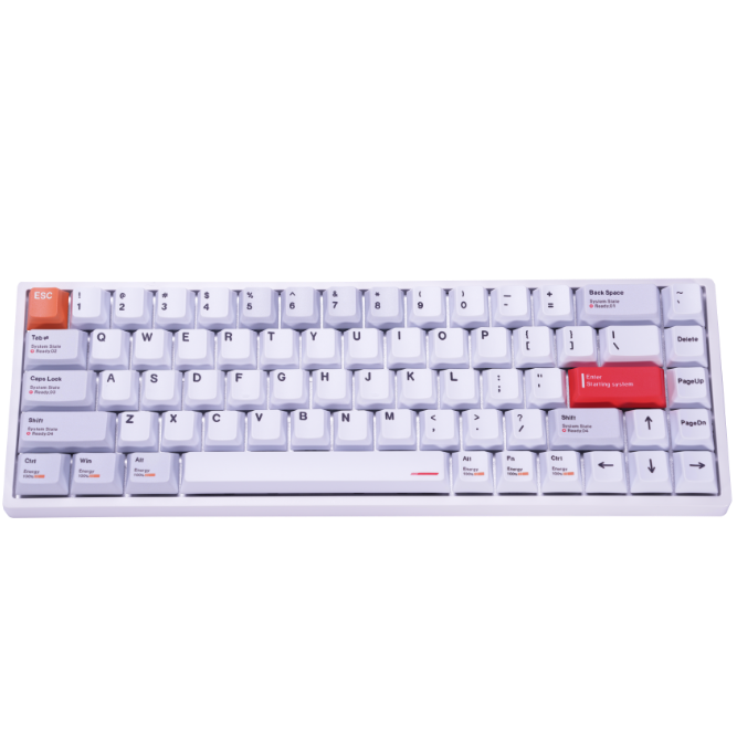 EverGlide AE68 Pro White ラピッドトリガーキーボード