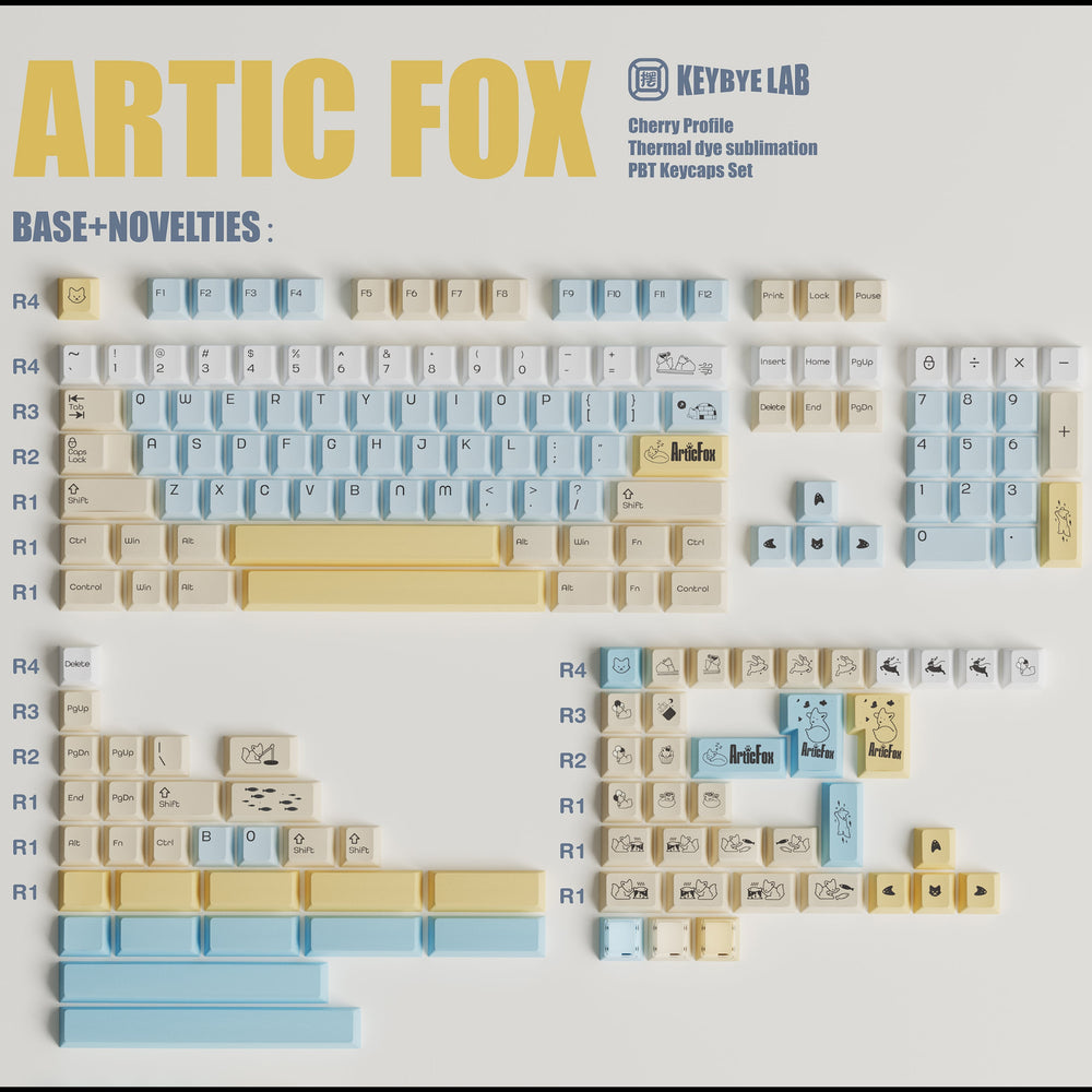 KyeByeLab ARTIC FOX キーキャップセット