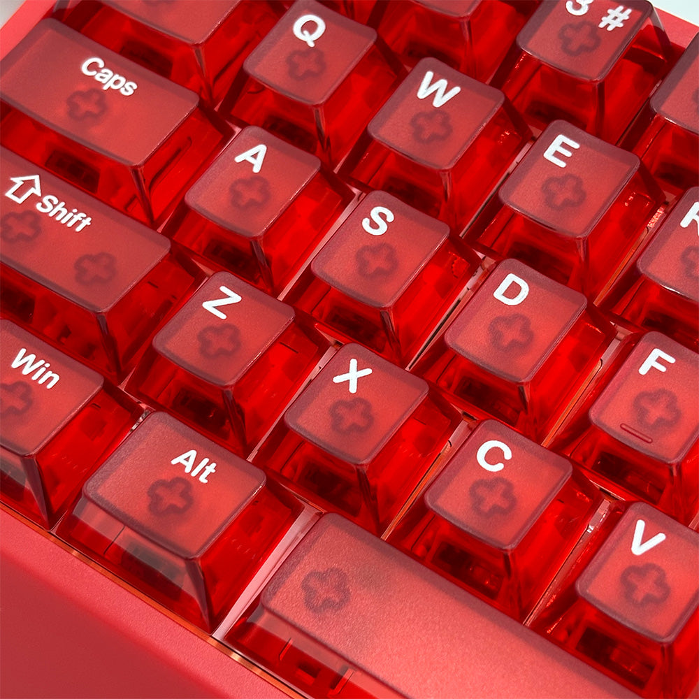 CAROTMAS Mer 68 Pro Frosted Translucent Red ラピッドトリガーキーボード