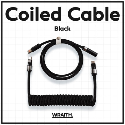 Wraith Bidirectional Coiled Cable[BLACK]