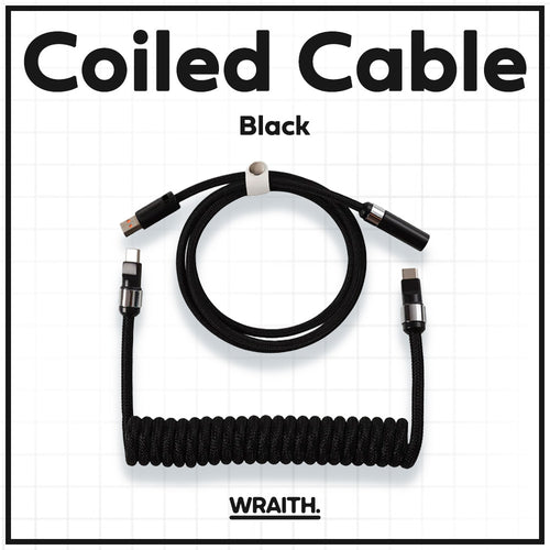 Wraith Bidirectional Coiled Cable[BLACK]
