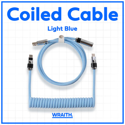 Wraith Bidirectional Coiled Cable[Light Blue]