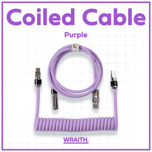 Wraith Bidirectional Coiled Cable[Purple]