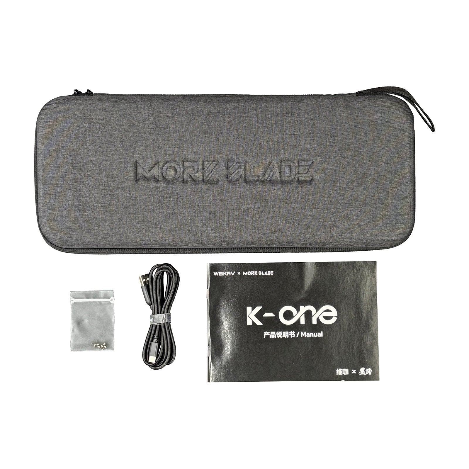 WEIKAV × MORKBLADE K-ONE ブラック ラピッドトリガーキーボード