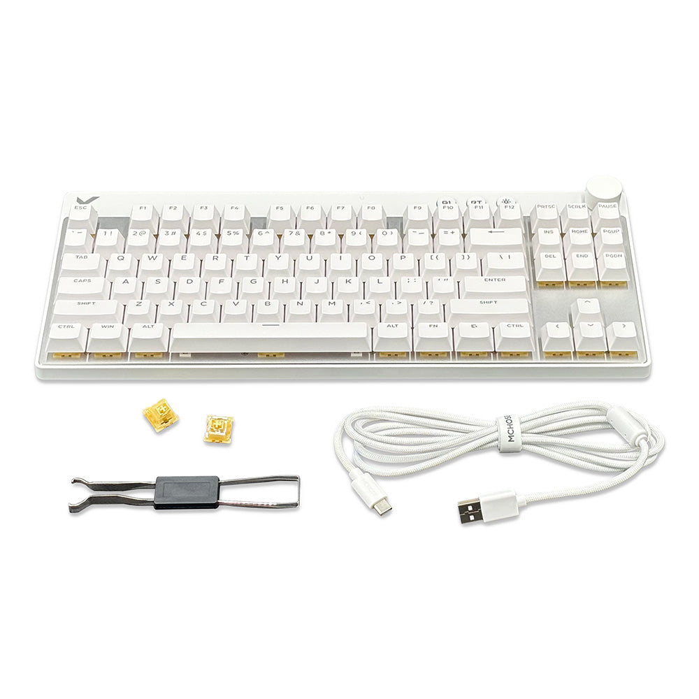 MCHOSE Mix 87 White ラピッドトリガーキーボード