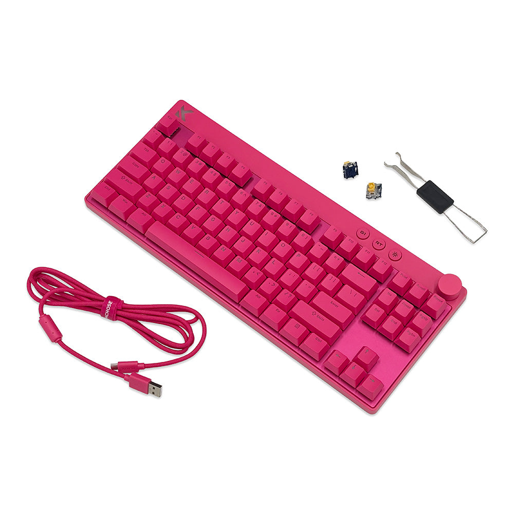 MCHOSE Mix 87 Rose Red ラピッドトリガーキーボード