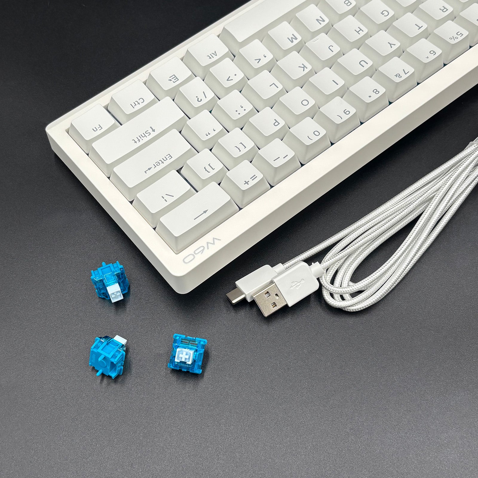 Wraith W60 ラピッドトリガー キーボード ホワイト (マグネティック